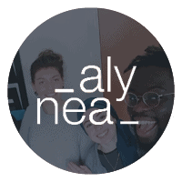 Logo Alynea avec 3 personnes